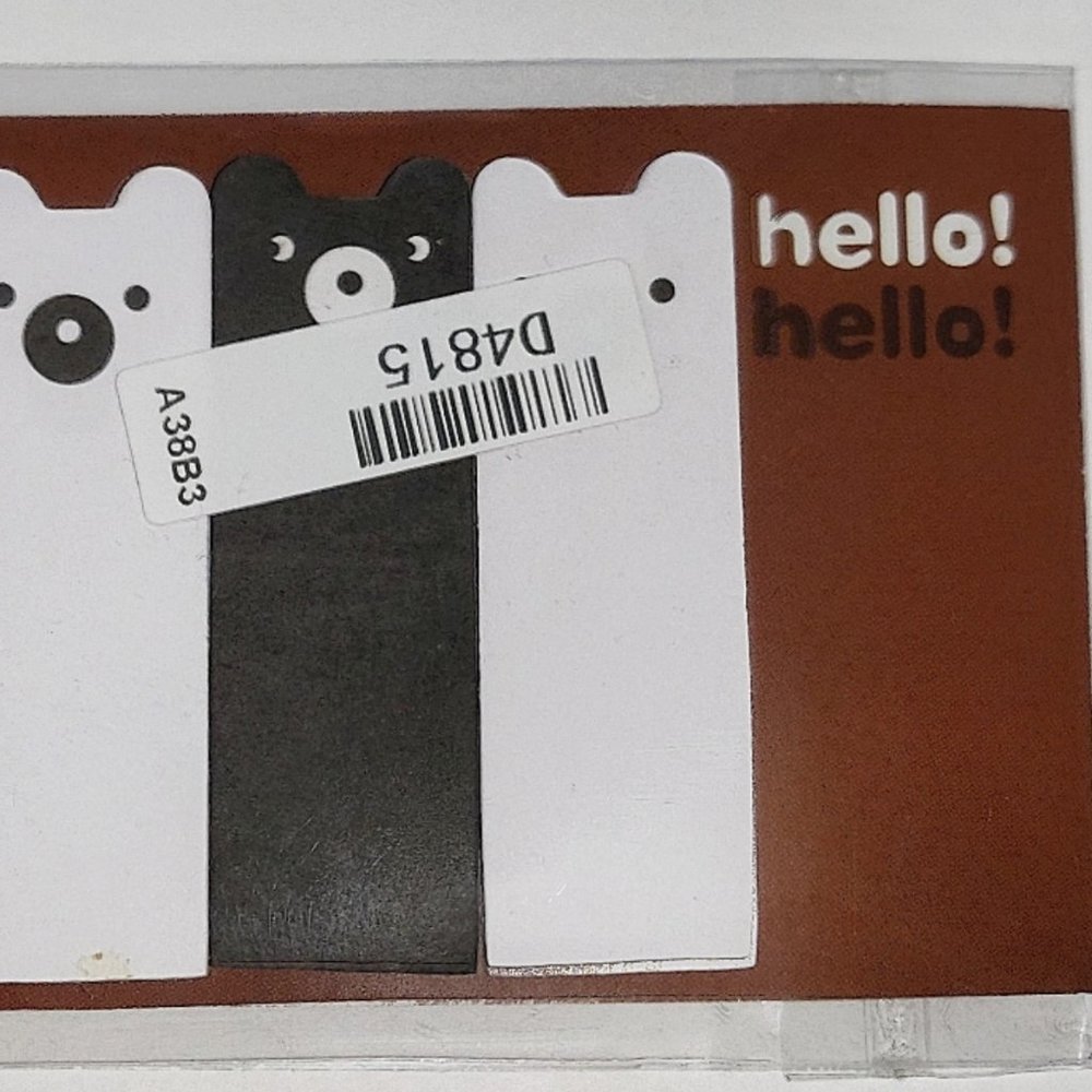Korean Bear memo pad sticky Post-it note Stationery set